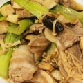 Macaw's cooksnap of when they made ★きのこと豚肉･ﾁﾝｹﾞﾝｻｲ炒め★.