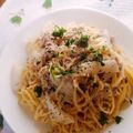 umi☆neco's cooksnap of when they made さば缶とキャベツのあっさりクリームパスタ.