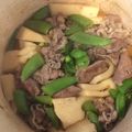テヨン1's cooksnap of when they made 筍と牛肉、スナップエンドウの煮物.