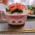 928るびすけ☆☆'s cooksnap of when they made 明太子どんぶりハンニバル風.
