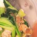 ぽにょこまち's cooksnap of when they made ひき肉ともやしの炒め物♪.