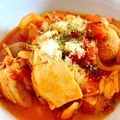 miita15's cooksnap of when they made 隠し味はアレ♡キャベツとチキンのトマト煮.