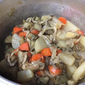 KojiHakim's cooksnap of when they made ころころ大根と牛蒡人参の煮物.