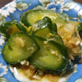 エスペロス's cooksnap of when they made きゅうりとミョウガのピリ辛漬け.