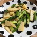 chiyo-co's cooksnap of when they made たけのこのペペロンチーノ.