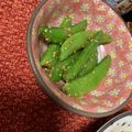 adj0120's cooksnap of when they made スナップえんどうの胡麻和え.