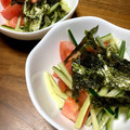 ゆず★ちゃん's cooksnap of when they made 簡単 トマトときゅうりの中華風サラダ.