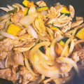 mami5san's cooksnap of when they made かぼちゃと豚肉の☆オイスターソース炒め.