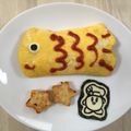ポテチはのり塩's cooksnap of when they made 海苔アート✂️ キャラ弁 ☆ ジバニャン.