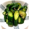 たまもんちゃく's cooksnap of when they made きゅうりの漬物２～焦がし醤油のサラキュー.