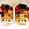 M♡Rママ★'s cooksnap of when they made 遠足キャラ弁☆リラックマfmサンドイッチ.