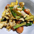 ★まゆちん★'s cooksnap of when they made めんつゆで簡単！アスパラとしめじの卵炒め.