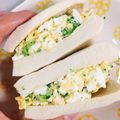 ぴか08's cooksnap of when they made 糖質オフ☆高野豆腐パンでマヨ鮭たまサンド.