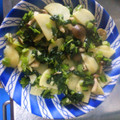 ミキミキみっきー's cooksnap of when they made 小松菜とじゃが芋のチーズ炒め.