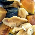 はに333's cooksnap of when they made 白だしにお任せ、かぼちゃと油揚げの煮物.
