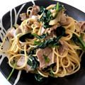ぴよんぬ1980's cooksnap of when they made エリンギと豚肉の和風パスタ.