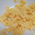 ＊＊＊はちみつ＊＊＊'s cooksnap of when they made レンジで簡単スクランブルエッグ【離乳食】.