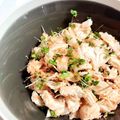 rinachi＊k's cooksnap of when they made お酒のお供に 鶏ささ身と明太子の和え物.