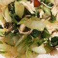 ちやちこ's cooksnap of when they made レンチン白菜とササミの棒棒鶏風ごまサラダ.