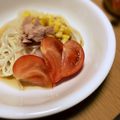 Sac’HiNa's cooksnap of when they made ツナとトマトのぶっかけミルクそうめん.