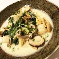 かなごんまま's cooksnap of when they made 帆立とほうれん草の味噌クリームパスタ.