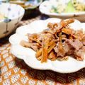makichihua's cooksnap of when they made わりな（干しずいき）と牛肉のきんぴら.