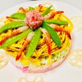 ながやまきえ's cooksnap of when they made お祝いごとに簡単お寿司ケーキ.
