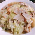 928るびすけ☆☆'s cooksnap of when they made 豚バラ肉の中華風あんかけ野菜炒め.