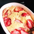 sａｙａka's cooksnap of when they made 苺のクラフティ❤ 混ぜて焼くだけ新食感♪.