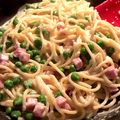 ame-ikuru's cooksnap of when they made グリンピースとハムのクリームスパゲッティ.