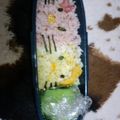★ま★い★'s cooksnap of when they made キャラ弁☆簡単 キティちゃん＆ミミィ.