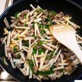 skrzm's cooksnap of when they made 鶏ひき肉で作る青椒肉絲.