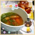 海理ママ's cooksnap of when they made 青じそのコンソメスープ.