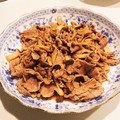こともみ's cooksnap of when they made オイソでコクUP☆きのこと豚肉生姜焼き.