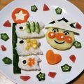 ❤LOVELOVE❤'s cooksnap of when they made こどもの日に♪アンパンマンプレート☆.