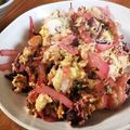 低カロ探検隊's cooksnap of when they made ほうれん草＆ビーツの茎　オムレツ.