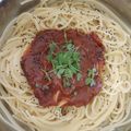 ちひゃん2525's cooksnap of when they made ミートソースパスタ♡*.