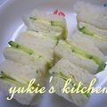 yukiはぴ's cooksnap of when they made きゅうりのティーサンド.