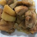 mayuakipe's cooksnap of when they made 新じゃがと鶏肉の甘照り煮.