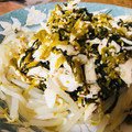 ひーちゃんちゃ's cooksnap of when they made 簡単！蒸し鶏のからし高菜和え.