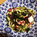 モモあき's cooksnap of when they made 簡単もう1品✨たこ胡瓜ワカメの酢の物.