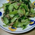 ハム吉★'s cooksnap of when they made チンゲン菜と豚肉のにんにくバター炒め♪.