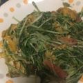 はちみつココア's cooksnap of when they made 水菜とベーコンの炒め物.
