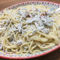くみぽんぬ！'s cooksnap of when they made 絶品☆しらすと海苔のクリームパスタ.