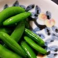 ハチミツぱる's cooksnap of when they made スナップエンドウの白出汁漬け。.