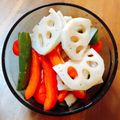 よっぴぃぴぃ's cooksnap of when they made れんこんと長いものフレッシュピクルス.