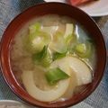 M130018's cooksnap of when they made 茹でたけのこと、ワカメの味噌汁.