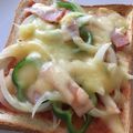 amileamila's cooksnap of when they made トーストdeピザ！！.