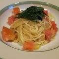ごへいもちらぶ's cooksnap of when they made 塩レモンとトマトの冷製カッペリーニ.
