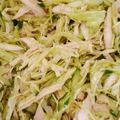 カビル's cooksnap of when they made むね肉とキャベツときゅうりの和え物★.